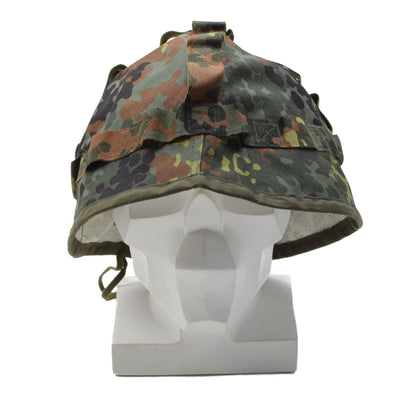 German army helmet cover flecktarn print