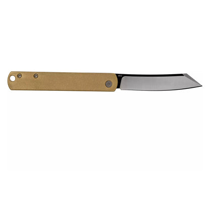 Boker Plus Zenshin 42 Brass sulankstomas peilis su bronzine rankena ir 440C plieno ašmenimis