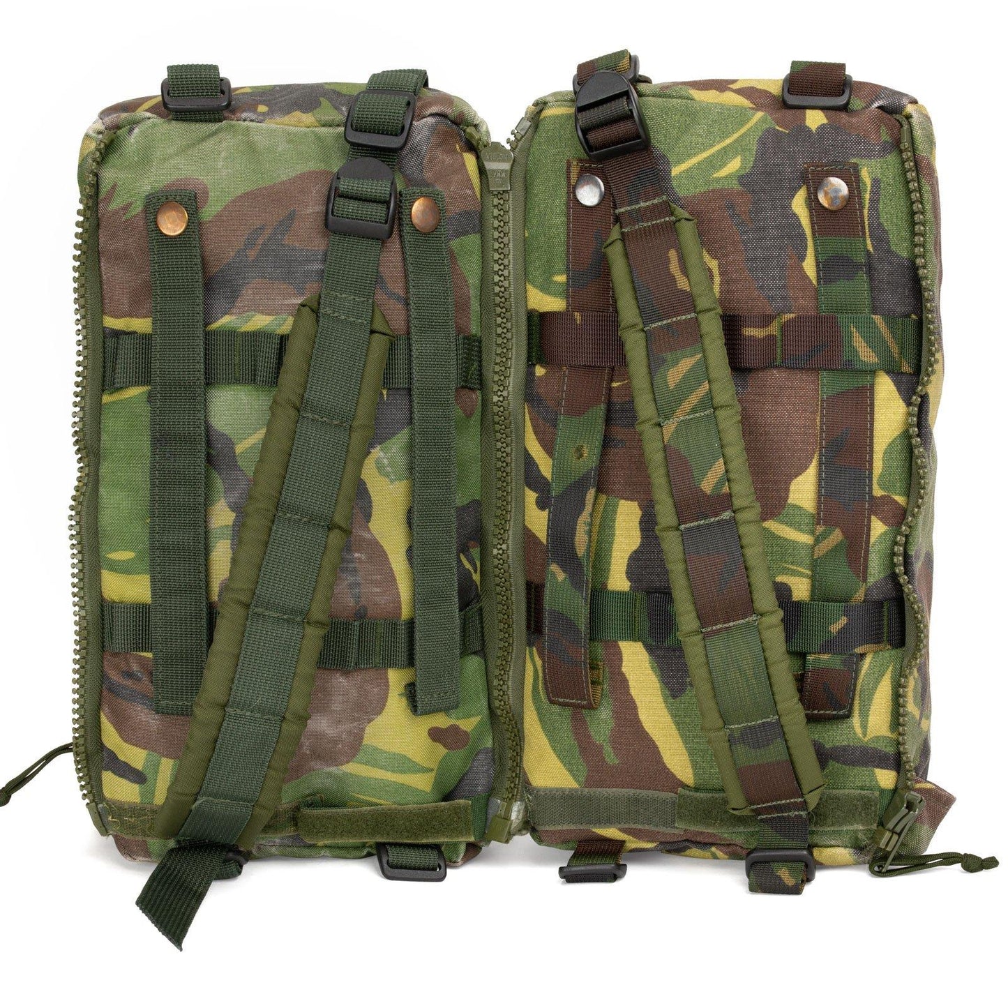 Dutch army tactical hiking backpack 60 liter capacity Woodland print