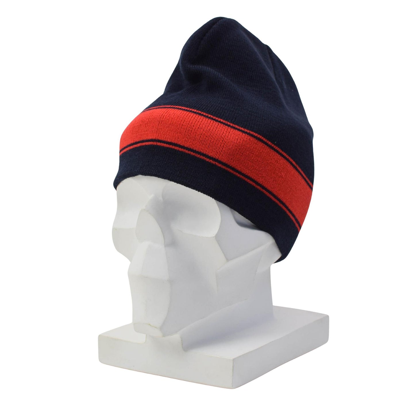 Olandijos kariuomenės vilnonė žieminė kepurė beanie stiliaus mėlyna