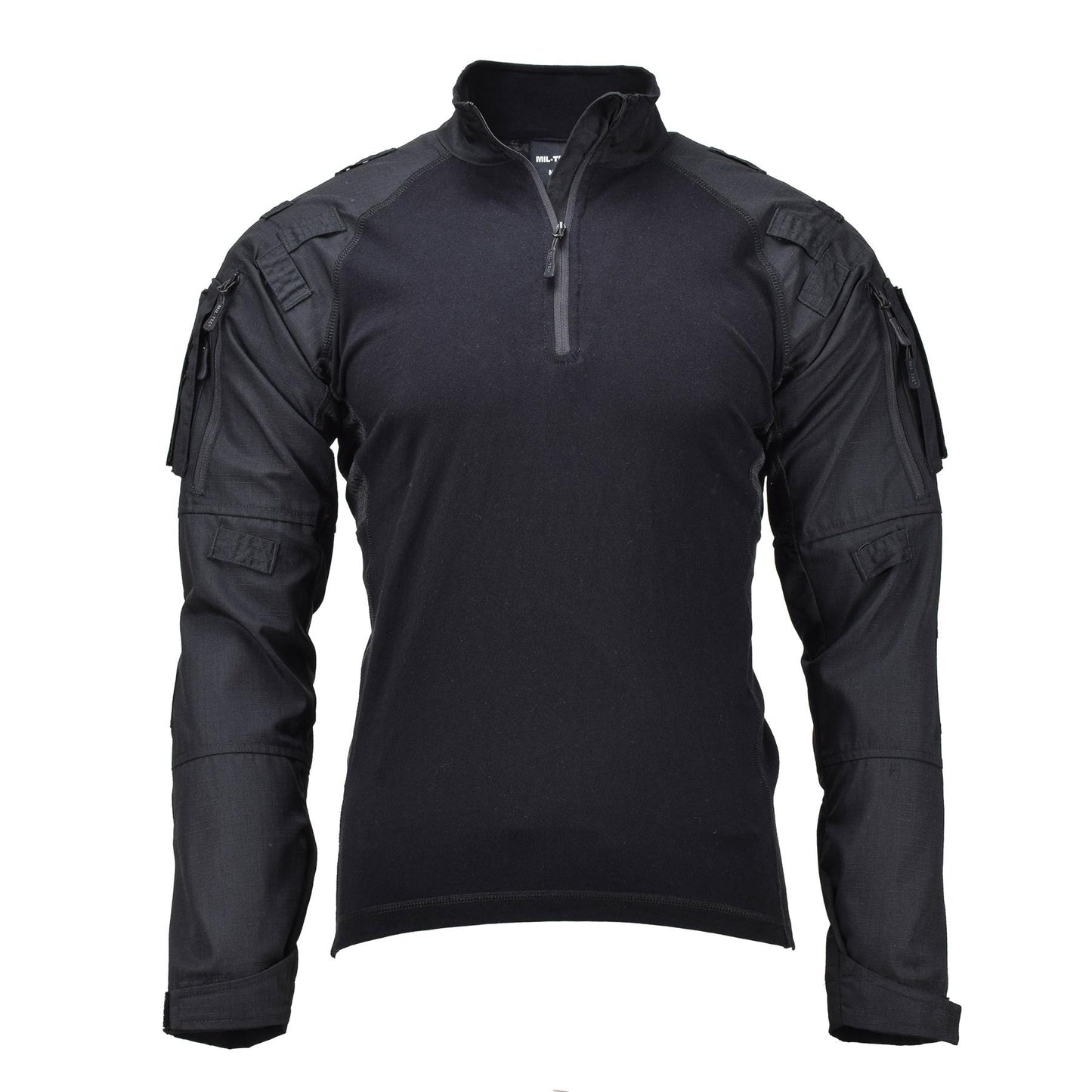 MIL-TEC tactical combat shirt with long sleeves in black