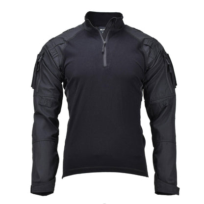 MIL-TEC tactical combat shirt with long sleeves in black