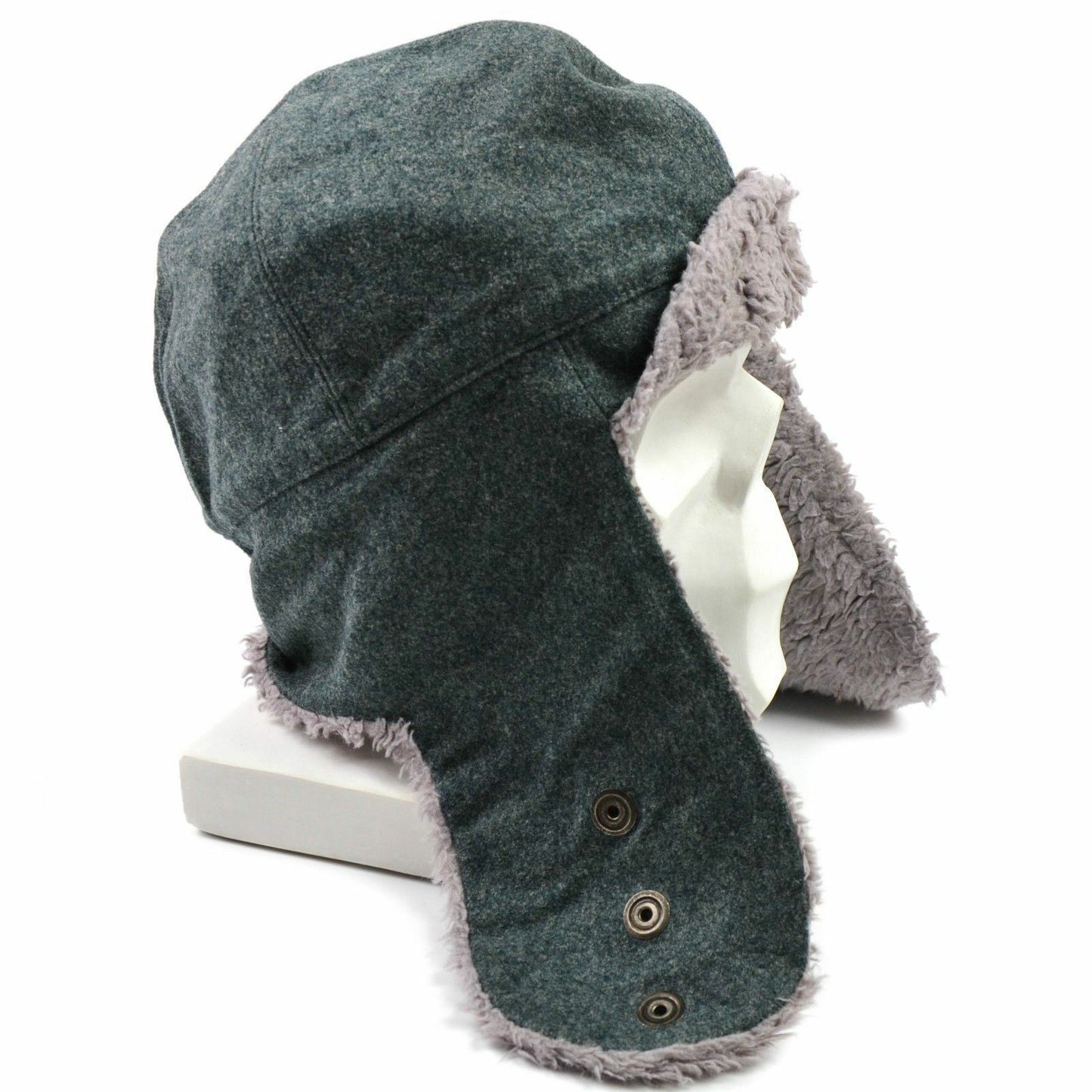 Swedish army winter hat with ear flaps