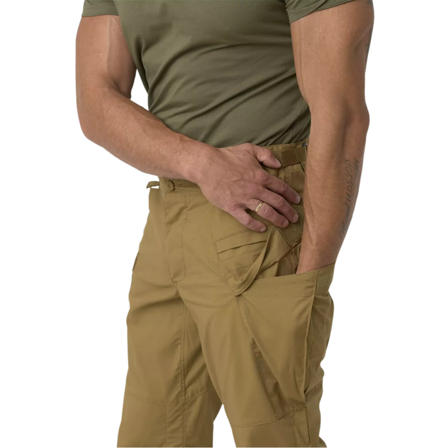 Helikon-Tex SFU Next Mk2 taktinės kelnės Ripstop Woodland marginimo