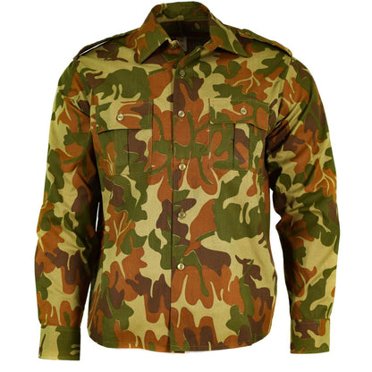 Romanian army shirt with long sleeves Leaf print