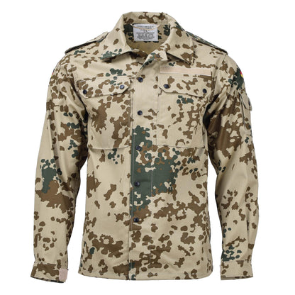 Leo Kohler Military Style Tactical Field Shirt Torpentarn Print