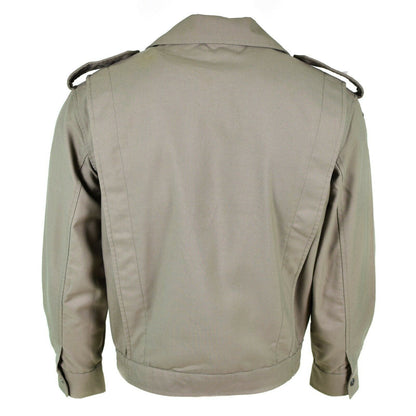 French army classic jacket with buttons, gray