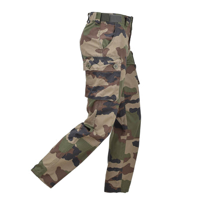 French army cargo style outdoor pants with CCE print