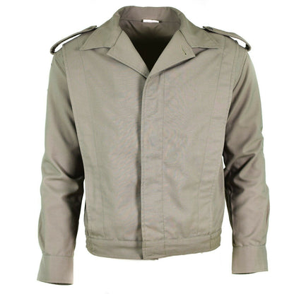 French army classic jacket with buttons, gray