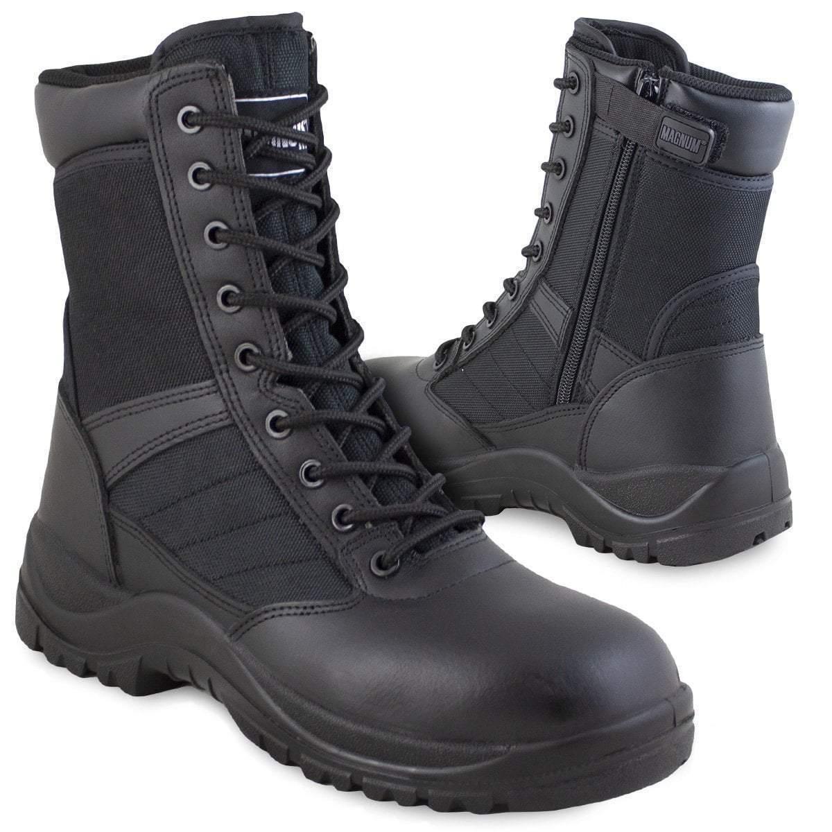 Magnum Centurion 8.0 SZ leather shoes in black color