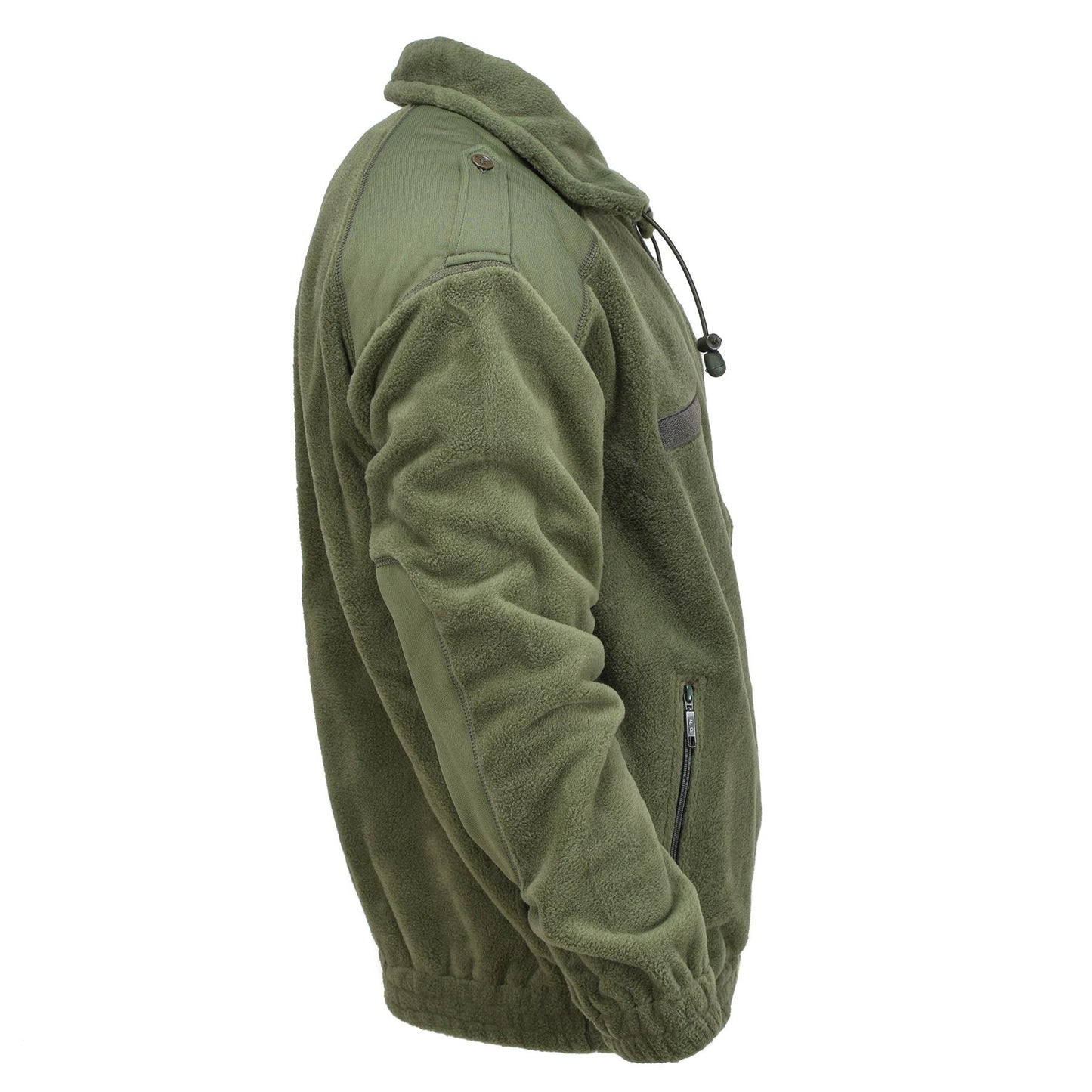 French army fleece jacket in olive color