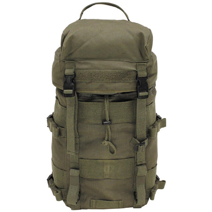 Austrian army backpack detachable top compartment olive