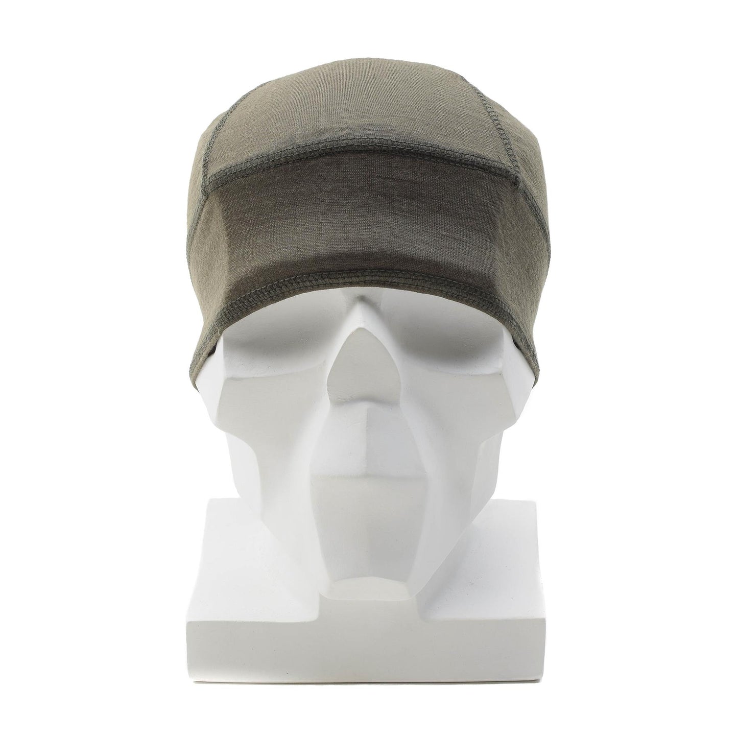 Blochl merino wool beanie hat in olive color