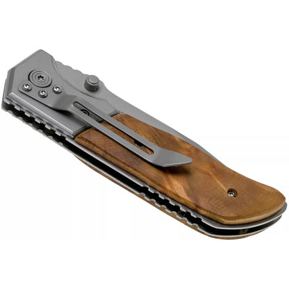 Boker Forest Ranger folding pocket knife with wooden handle