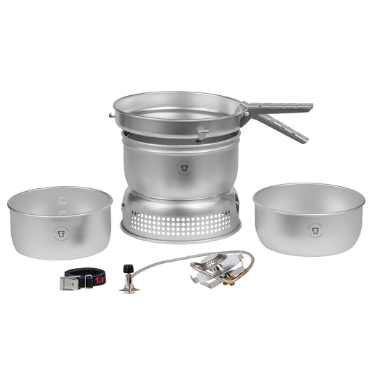 Trangia compact lightweight cookware set with gas stove