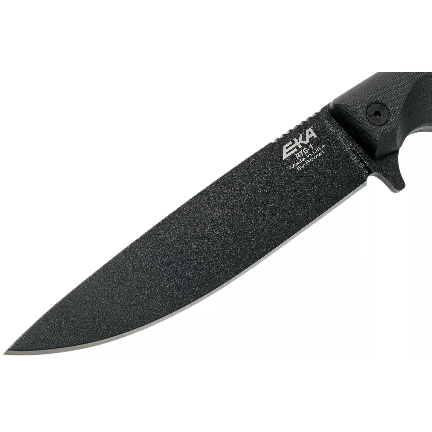 EKA RTG1 Fixed Knife Survival 1095 Carbon Steel G10 Handle Black