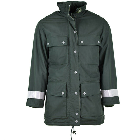 German police waterproof GoreTex jacket in green