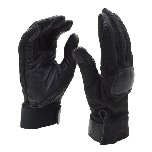 Dutch army tactical leather gloves Black