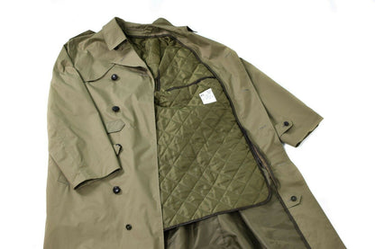 Dutch army long raincoat with lining in Khaki color