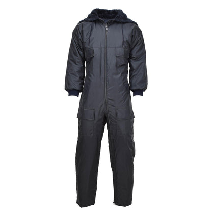 Dutch army winter overalls with hood and lining Black