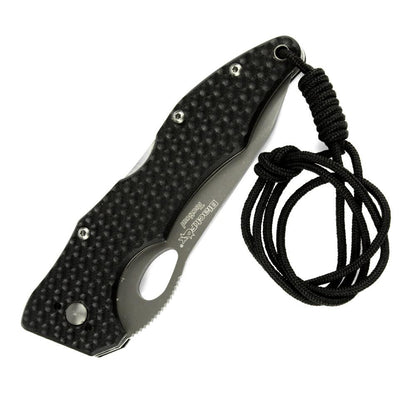 BlackFox BF-105T tactical pocket knife titanium coating stainless steel black