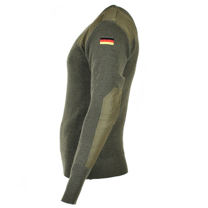 German army classic wool sweater Olive