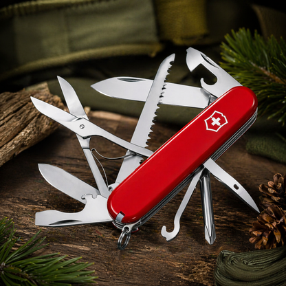 Victorinox Fieldmaster sulankstomas peilis 91mm su 15 Funkcijų raudonas