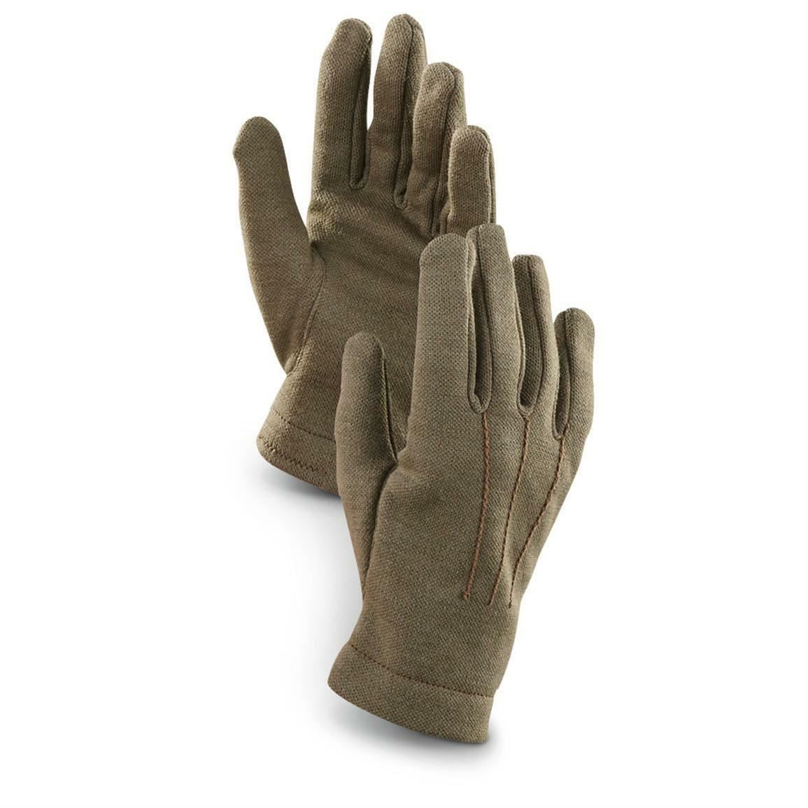 Italian army wool gloves olive