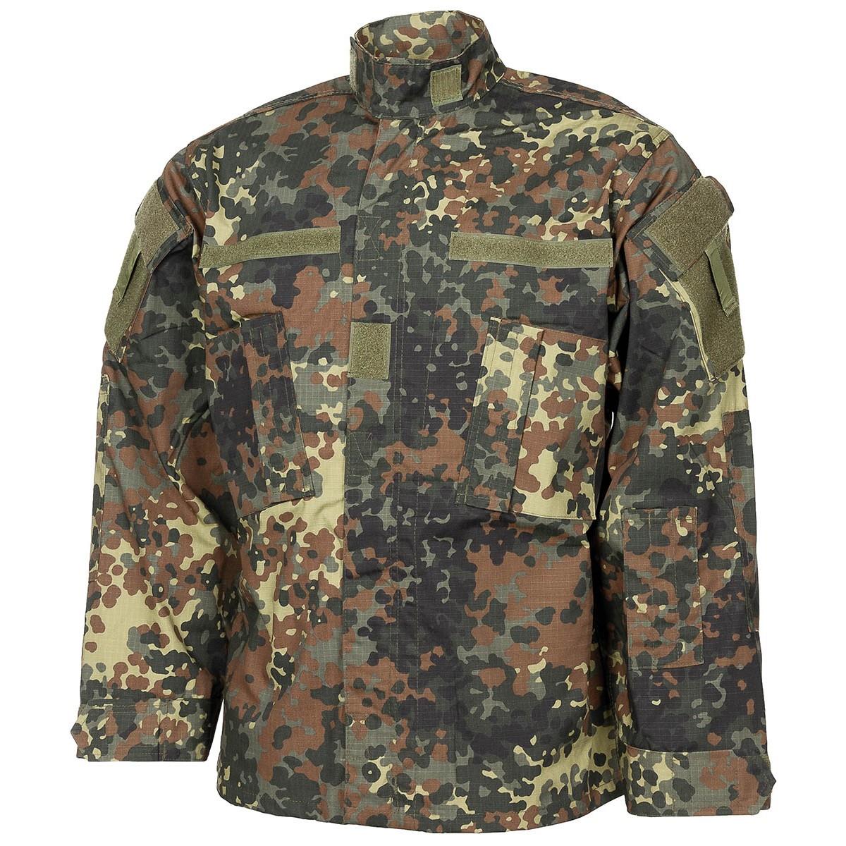 MFH US military style jacket in Flecktarn print