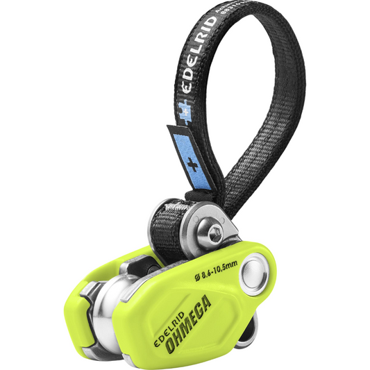 Edelrid Ohmega saugojimo stabdymo asistentas su skriemuliu 8,6–10,5 mm virvei