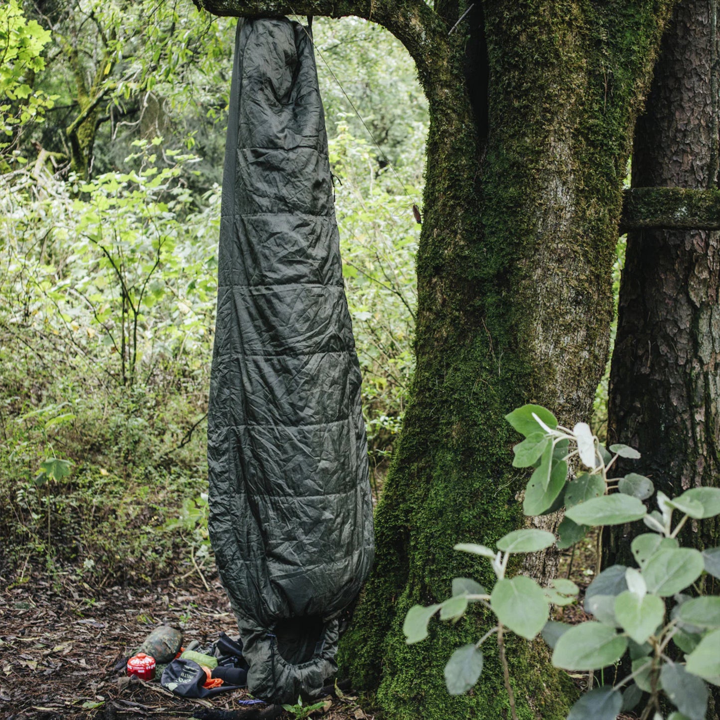 Snugpak Sleeper Lite šiltas miegmaišis Mummy formos alyvuogių