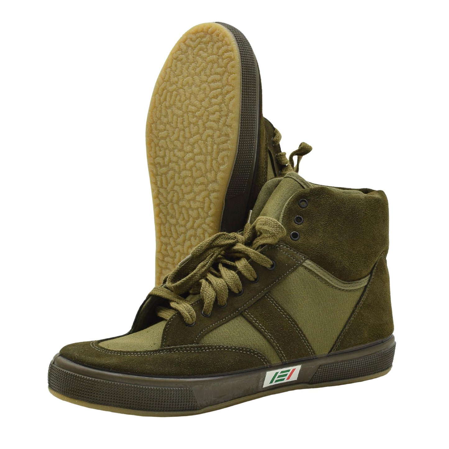 Italian military sports high boots olive