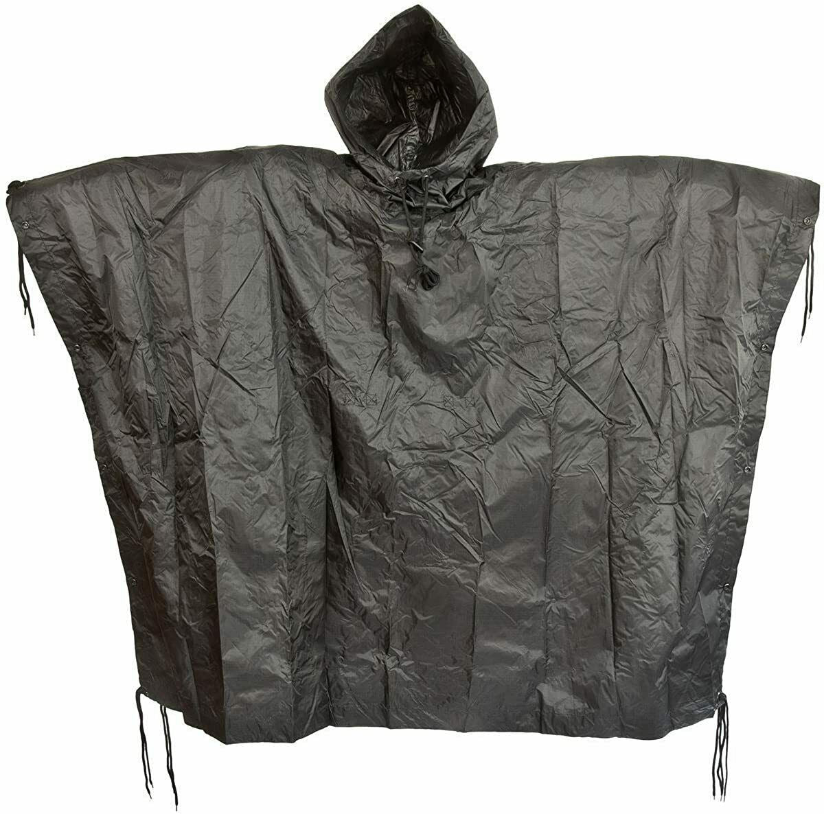 ML-TEC waterproof poncho RipStop material black color