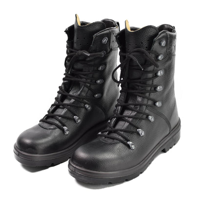 German Army Casual Outdoor Leather Boots Black