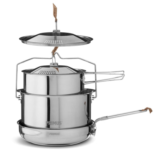 Primus CampFire Camping Kitchen Pot Set Stainless Steel