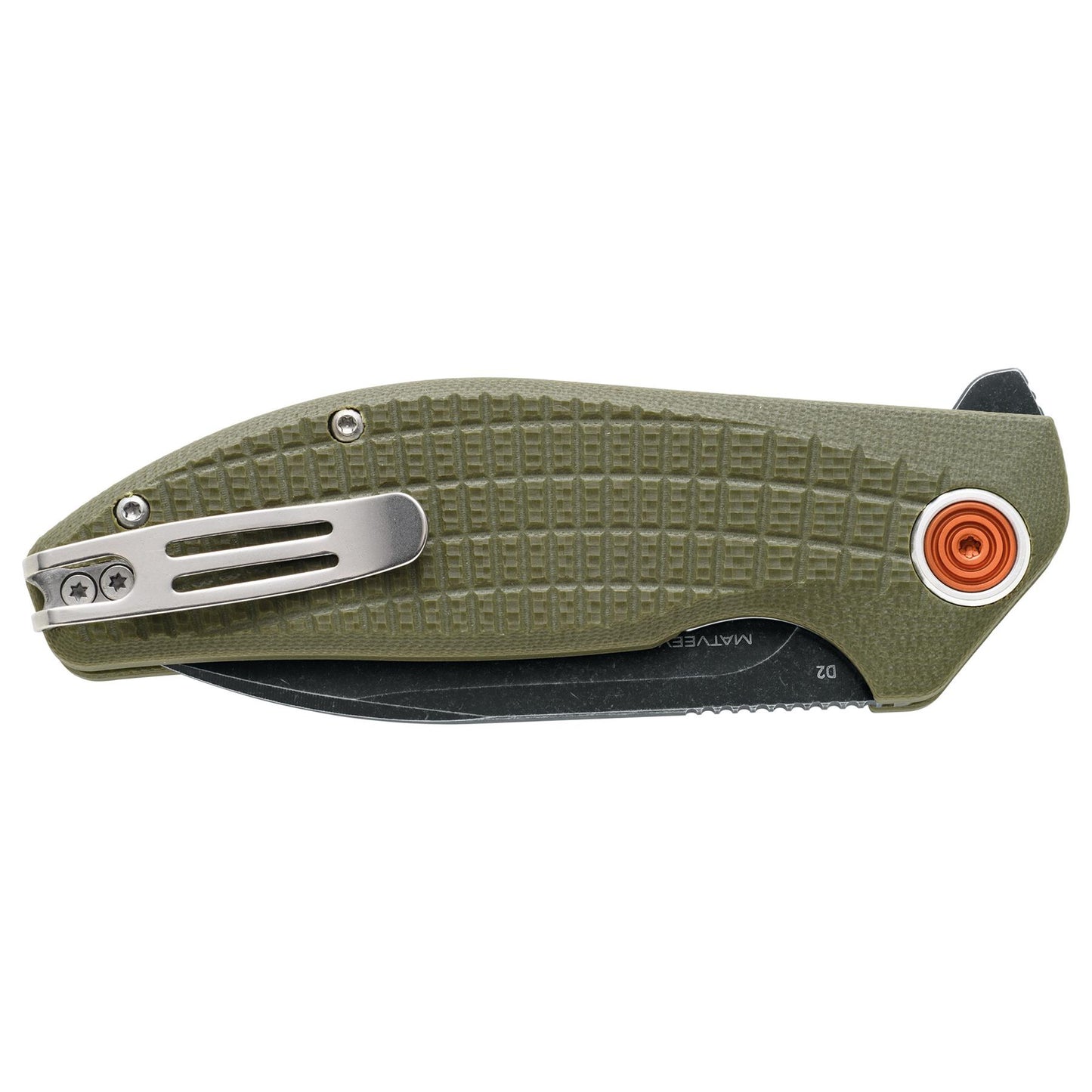 Fox Knives ACUTUS BF-764 OD folding pocket knife made of D2 steel