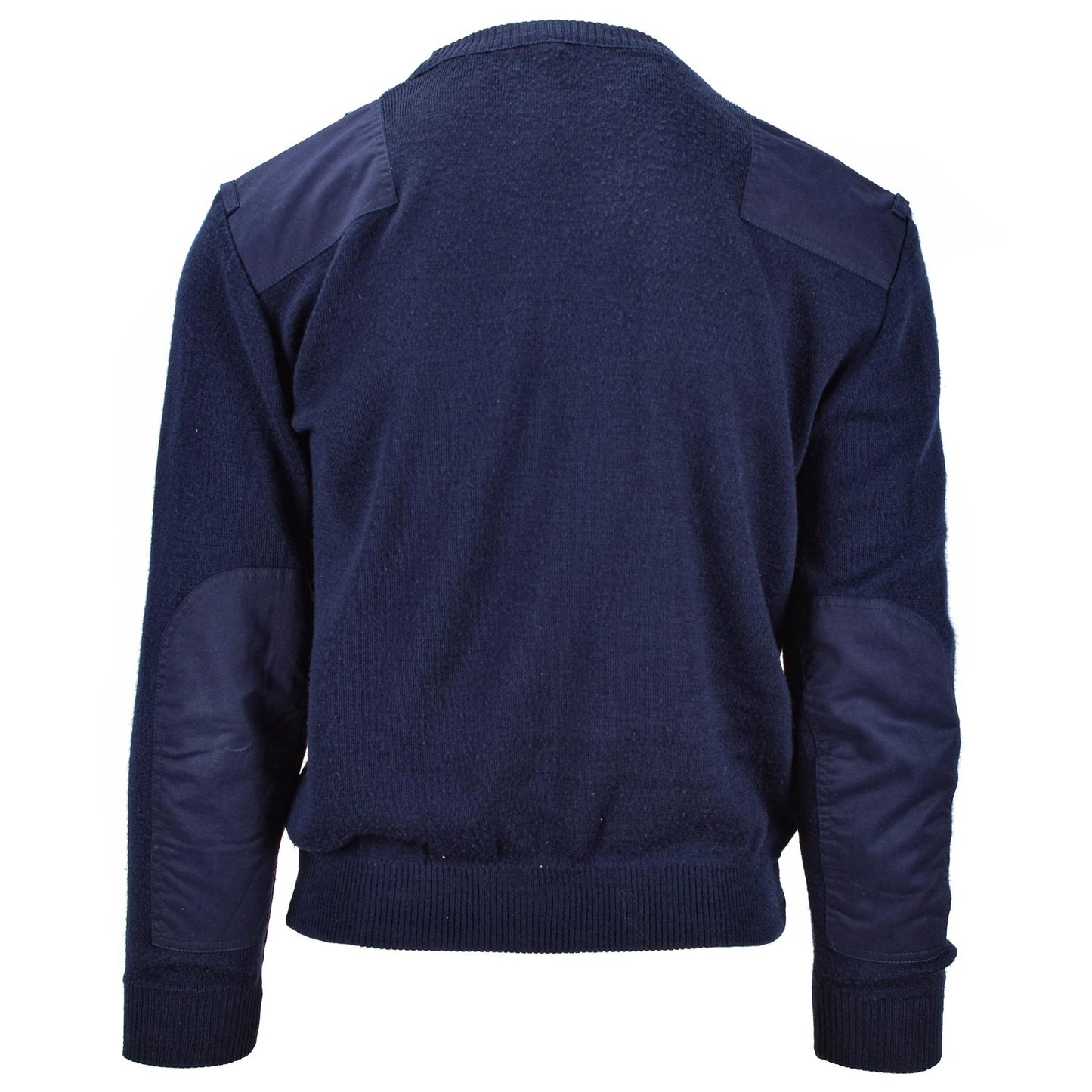 Dutch army sweater with V-neck blue