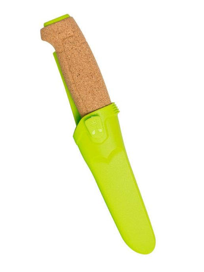 MORAKNNIV Floating knife with cork handle Green