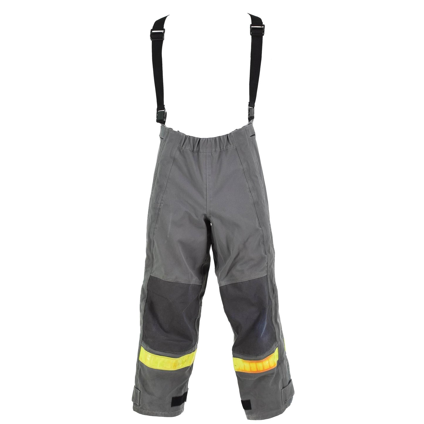 German army work trousers with suspenders and reflectors Grey