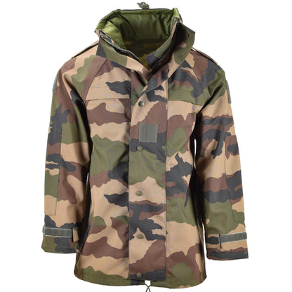 French army waterproof jacket with removable hood