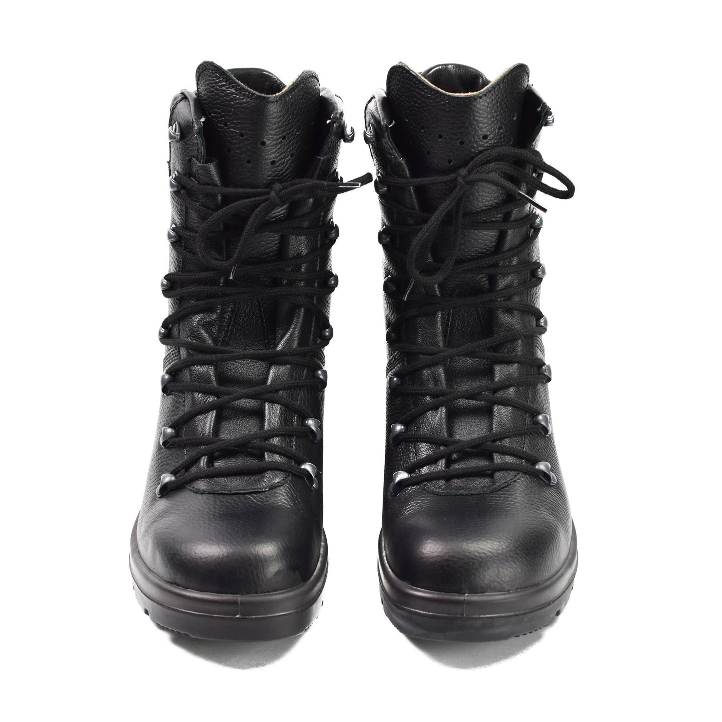 German Army Casual Outdoor Leather Boots Black