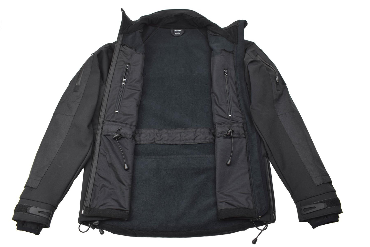 MIL-TEC wind and water resistant tactical jacket in black