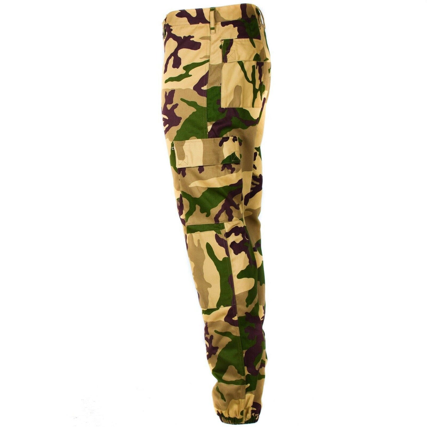 Italian army field pants with Desert Tropic print