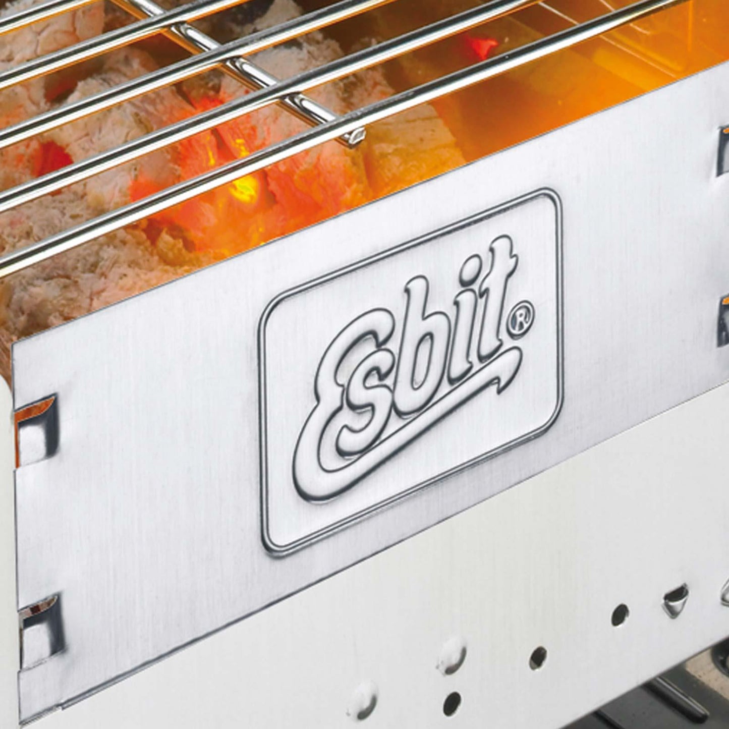 ESBIT compact folding grill made of stainless steel