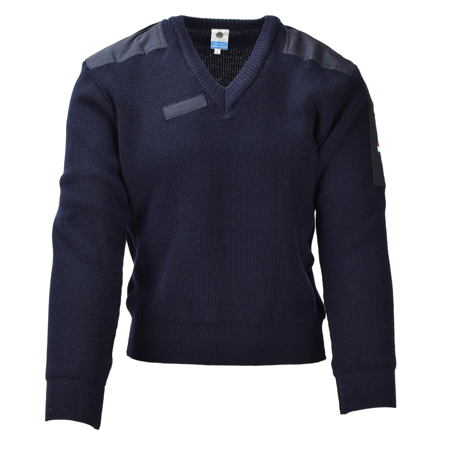 Original Dutch army wool sweater blue