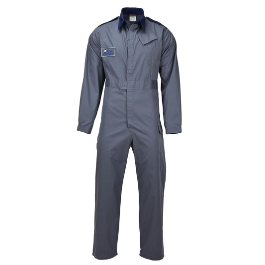 British Royal Air Force military blue overalls