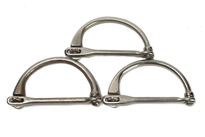 German military D-shaped steel lock for bags