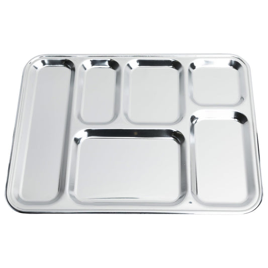 French military food tray made of stainless steel