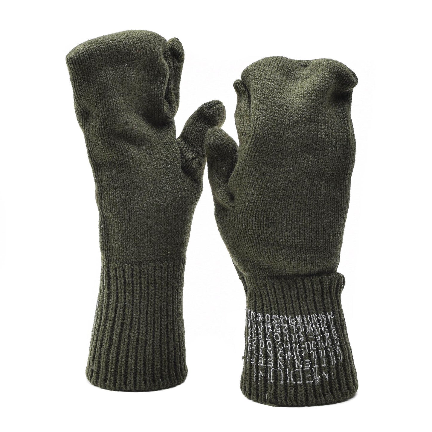 US Army woolen mittens Green