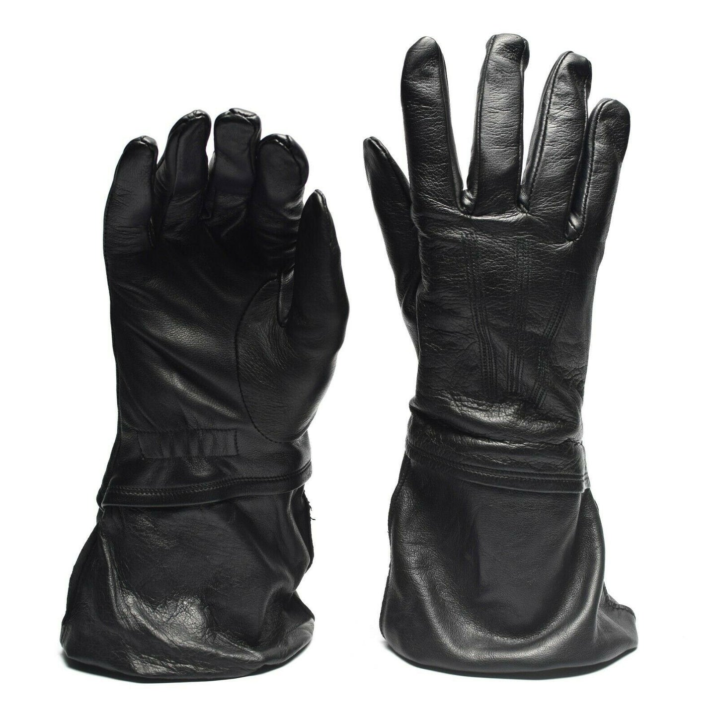 Italian army casual long gloves in black